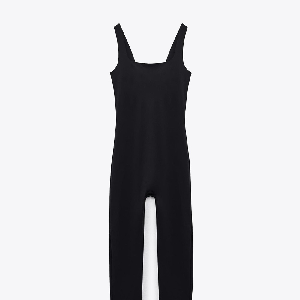 Zara Sleek Black Jumpsuit